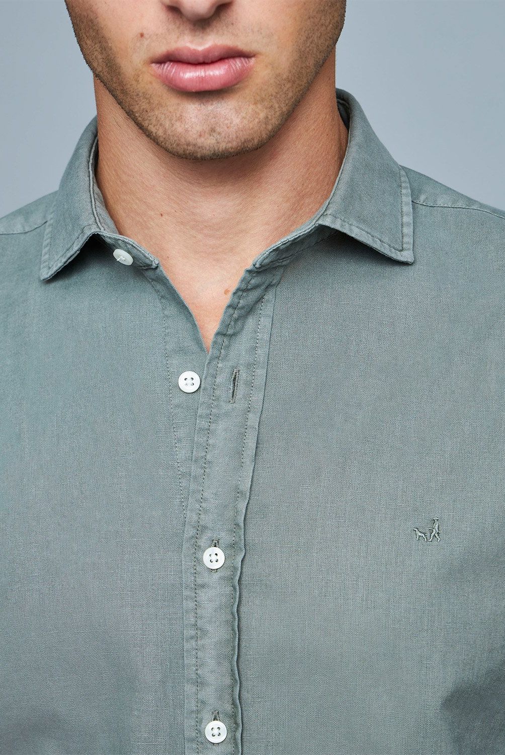 SAVILLE ROW - Camisa Manga Corta Lino Hombre Saville Row