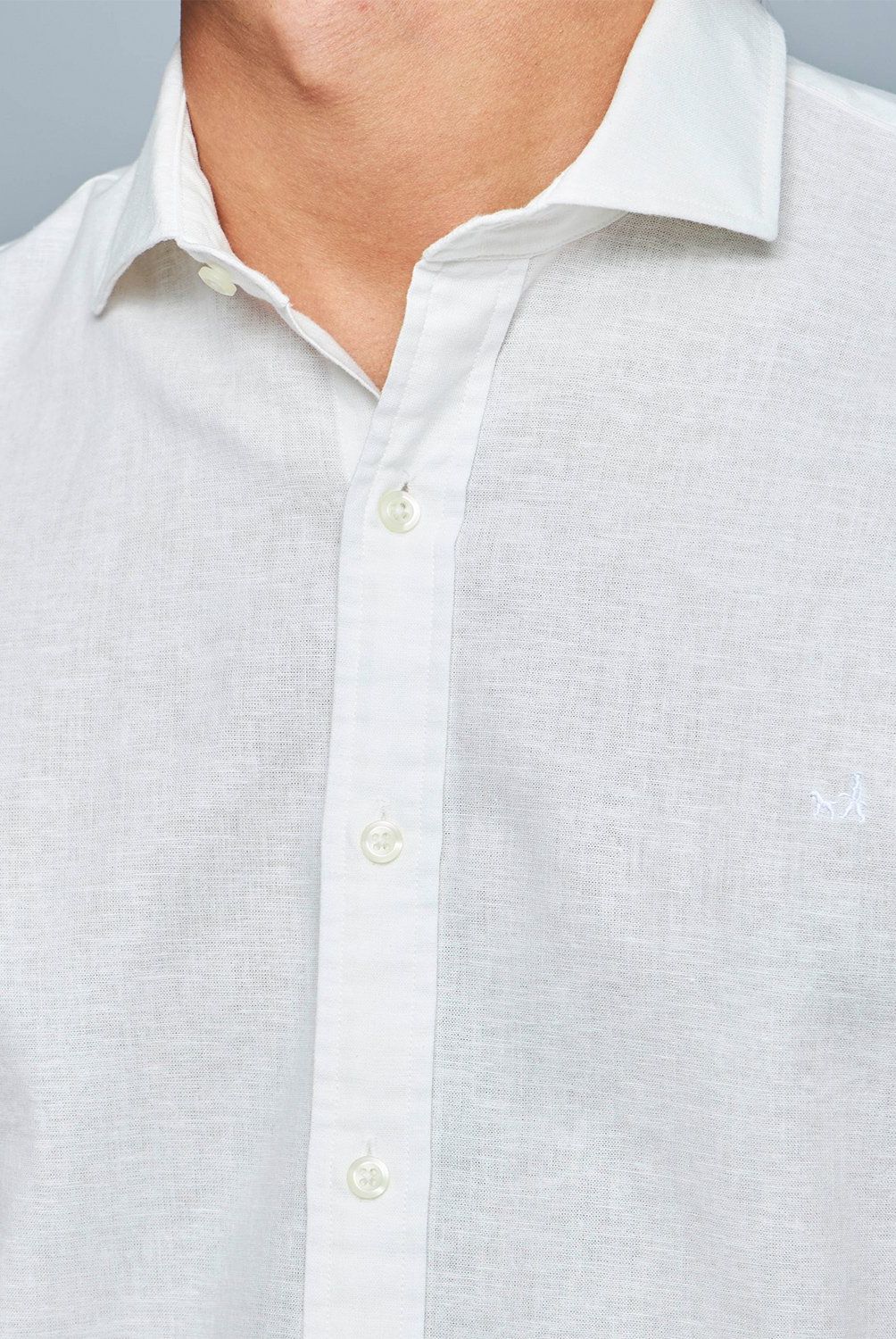 SAVILLE ROW - Camisa Manga Corta Lino Hombre Saville Row