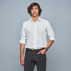 SAVILLE ROW - Camisa Manga Corta Lino Hombre