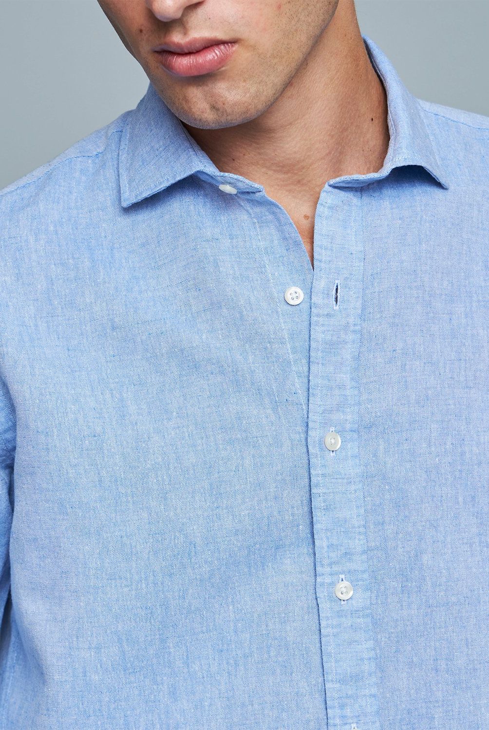 SAVILLE ROW - Camisa Manga Corta Lino Hombre Saville Row