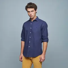 SAVILLE ROW - Camisa Manga Corta Lino Hombre