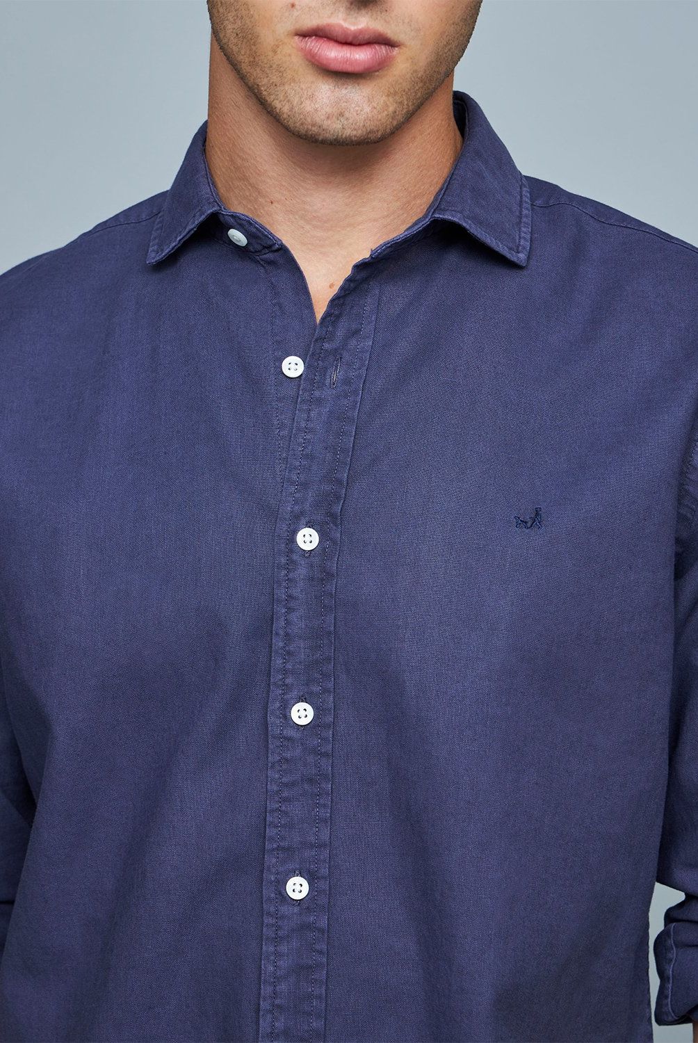 SAVILLE ROW - Camisa Manga Corta Lino Hombre Saville Row