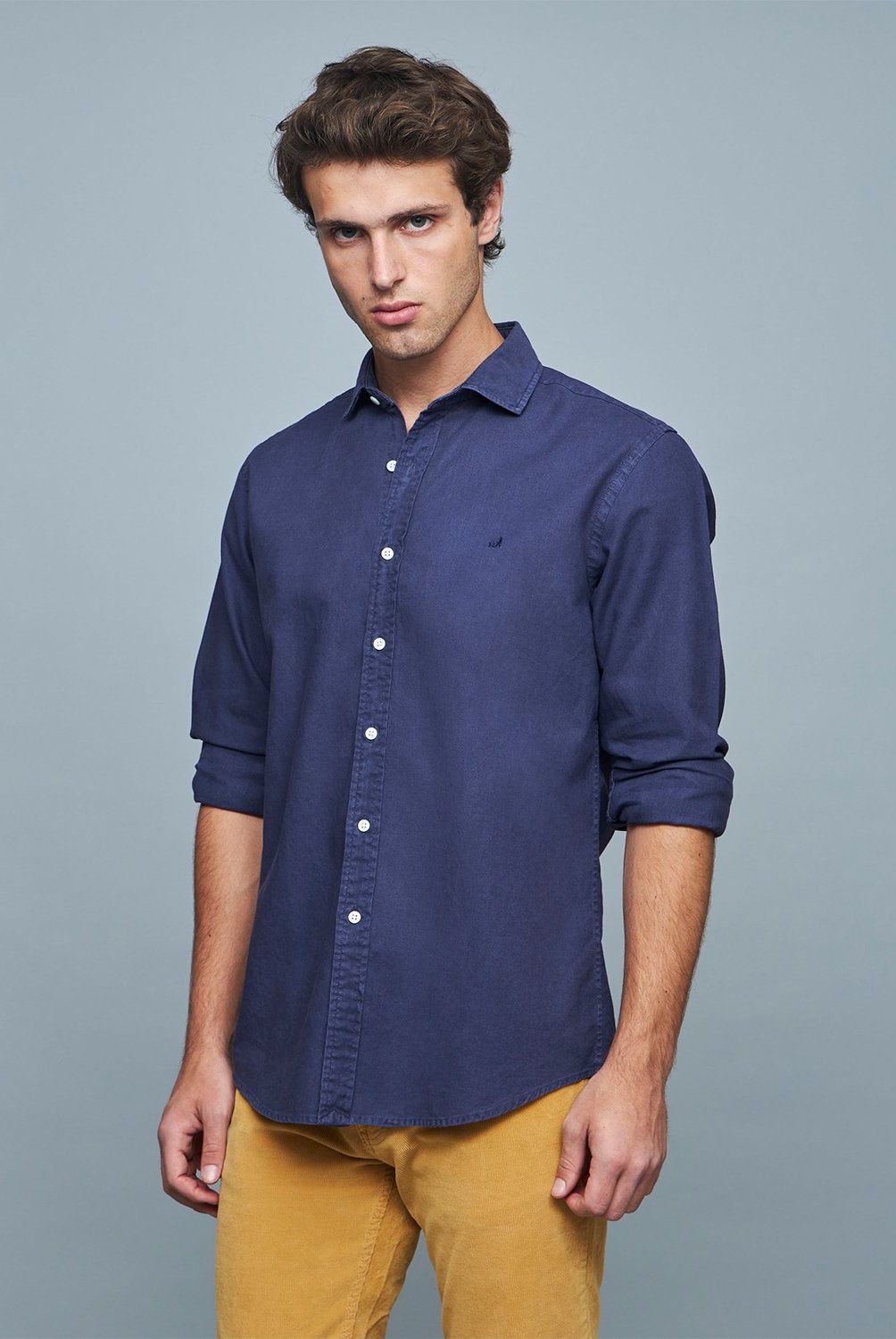 SAVILLE ROW - Camisa Manga Corta Lino Hombre Saville Row
