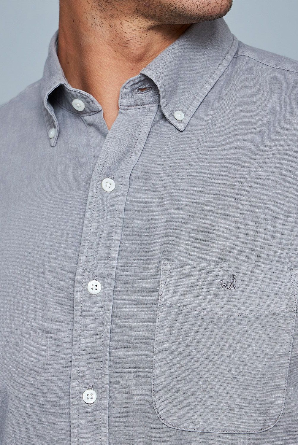 SAVILLE ROW - Camisa Manga Corta Lino Hombre Saville Row