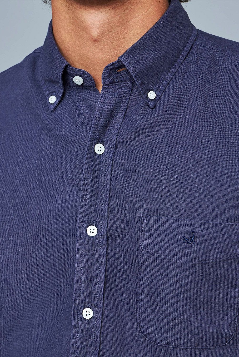 SAVILLE ROW - Camisa Manga Corta Lino Hombre Saville Row