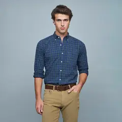SAVILLE ROW - Camisa Manga Corta Algodón Hombre