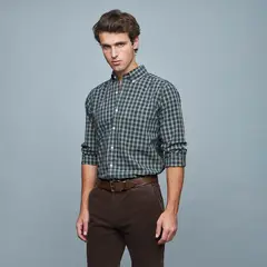 SAVILLE ROW - Camisa Manga Corta Algodón Hombre