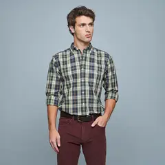 SAVILLE ROW - Camisa Manga Corta Algodón Hombre