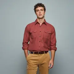 SAVILLE ROW - Camisa Manga Corta Algodón Hombre