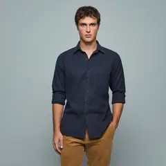 SAVILLE ROW - Camisa Manga Corta Algodón Hombre