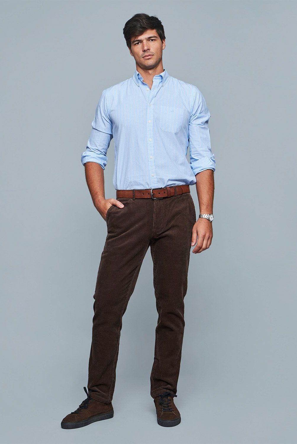 SAVILLE ROW - Pantalón Para Traje Formal Hombre Saville Row