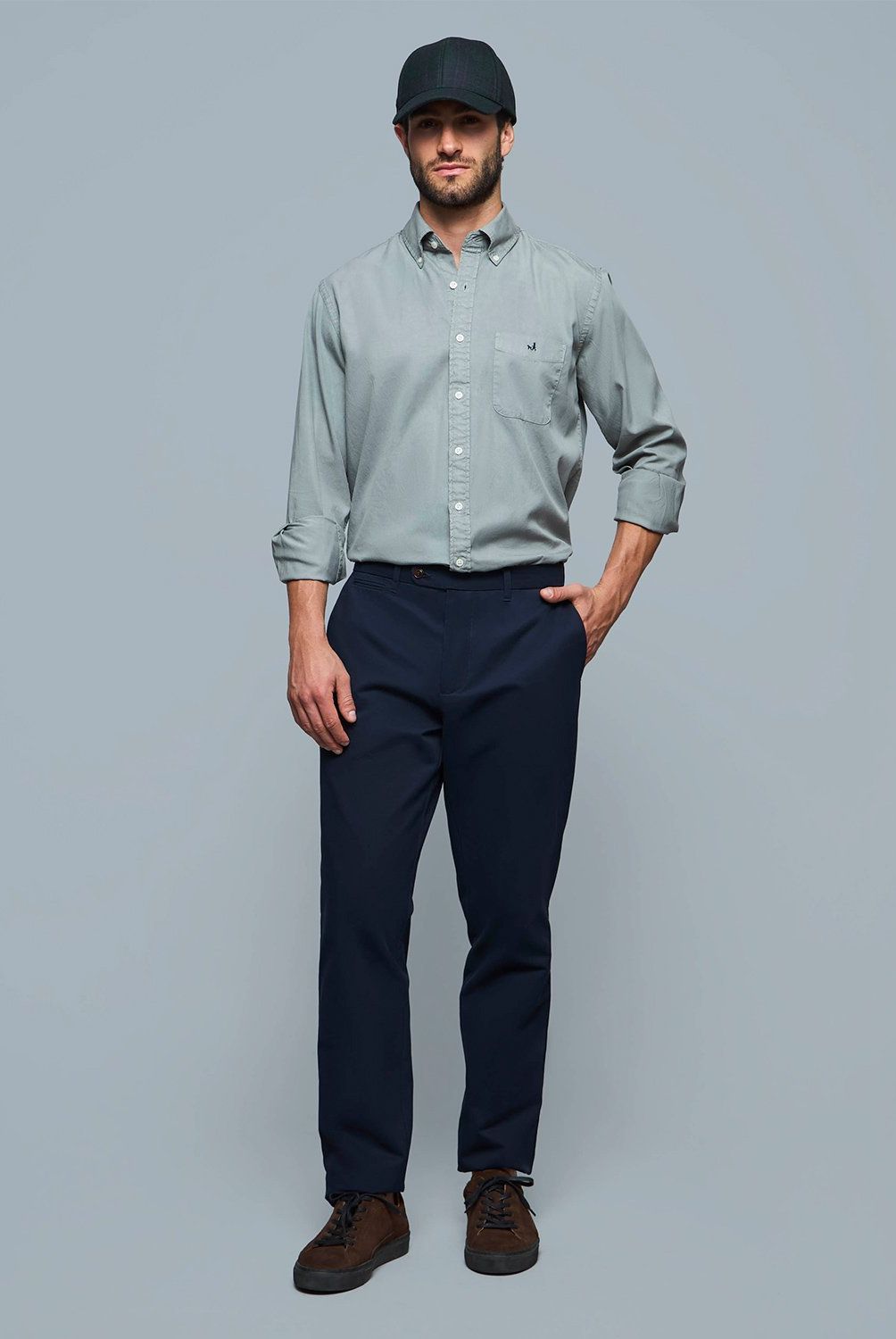 SAVILLE ROW - Pantalón Para Traje Formal Hombre Saville Row