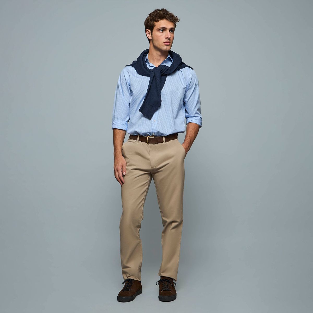 SAVILLE ROW - Pantalón Para Traje Formal Hombre Saville Row