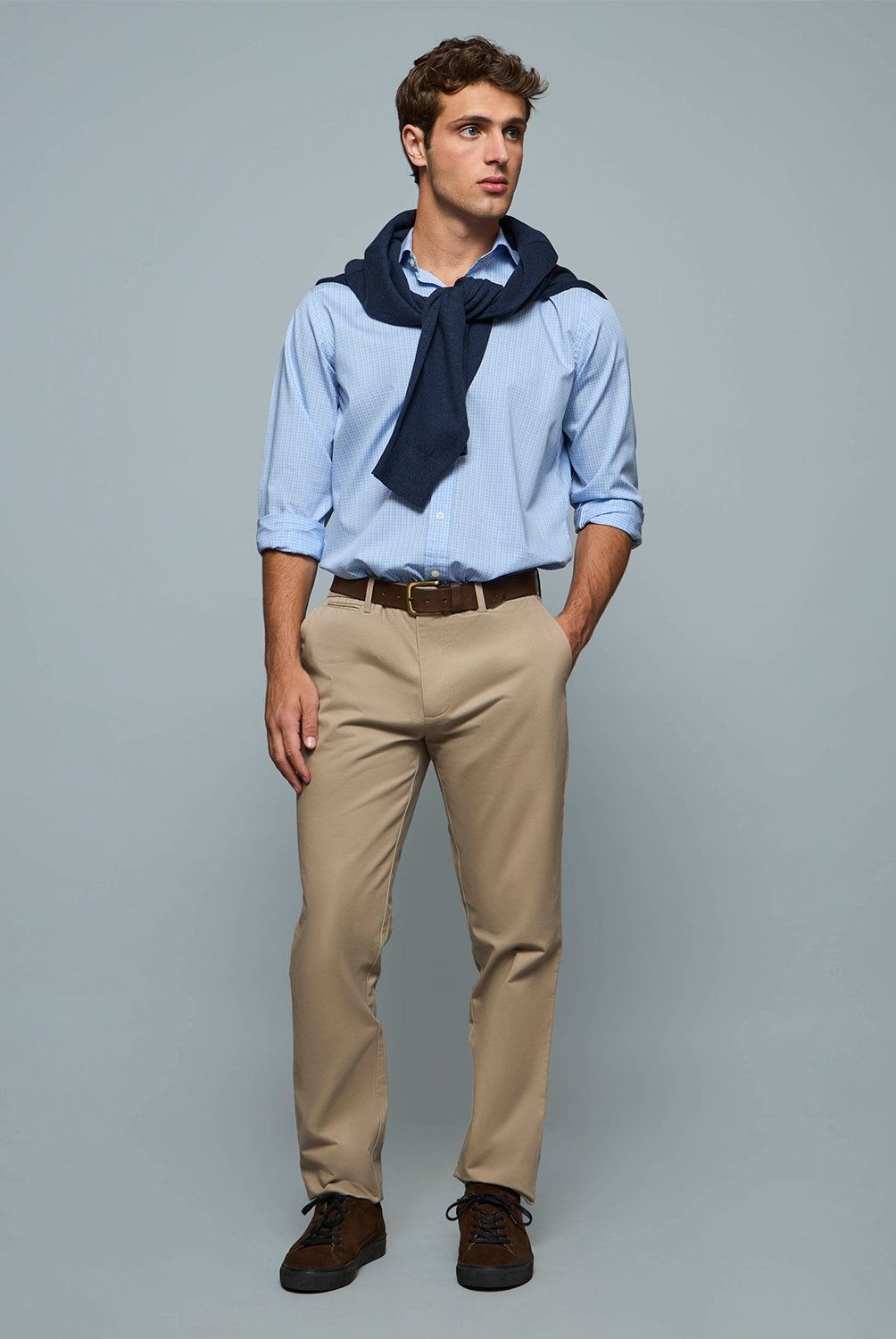 SAVILLE ROW - Pantalón Para Traje Formal Hombre Saville Row
