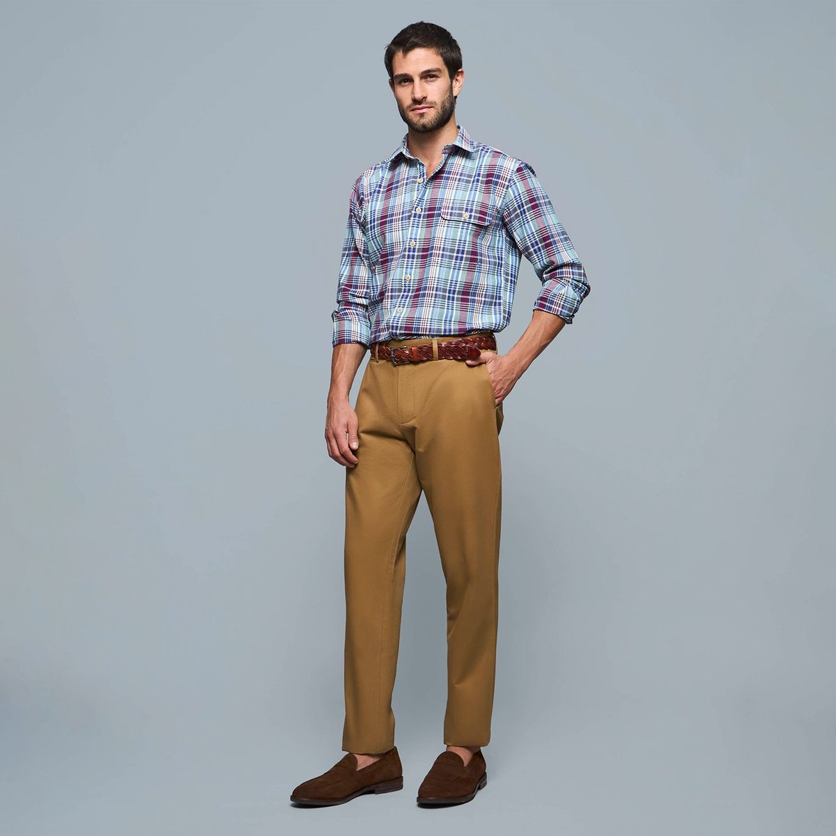 SAVILLE ROW - Pantalón Para Traje Formal Hombre Saville Row