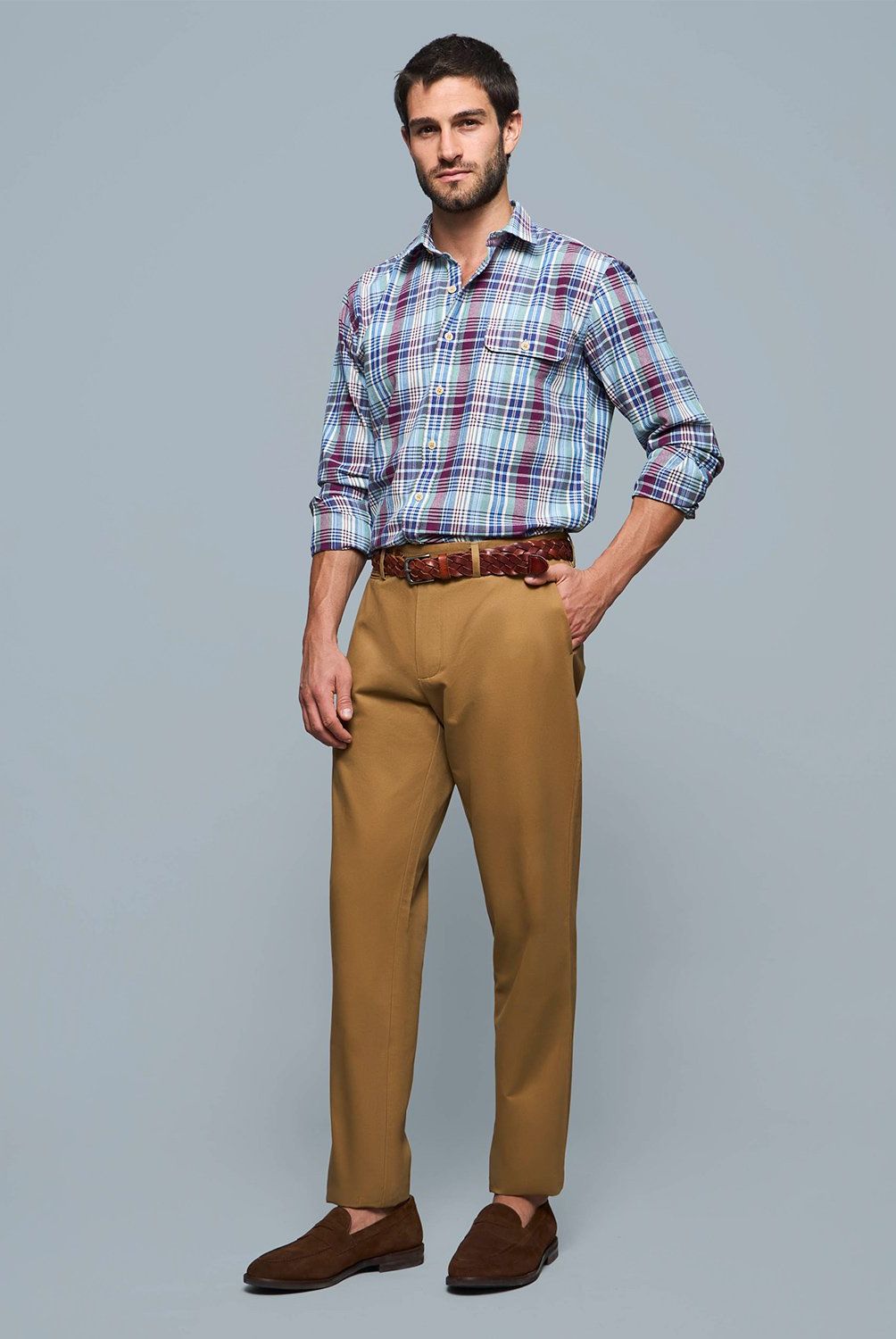 SAVILLE ROW - Pantalón Para Traje Formal Hombre Saville Row