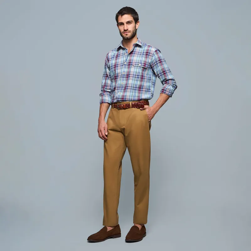 SAVILLE ROW - Pantalón Para Traje Formal Hombre Saville Row