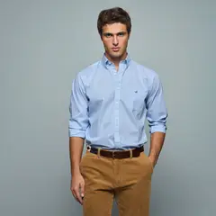SAVILLE ROW - Camisa Manga Corta Algodón Hombre