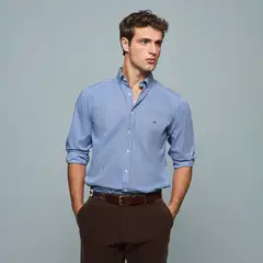 SAVILLE ROW - Camisa Manga Corta Algodón Hombre