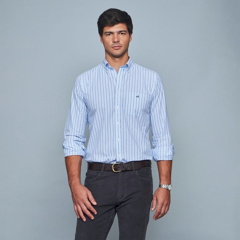 SAVILLE ROW - Camisa Manga Larga Algodón Hombre Saville Row