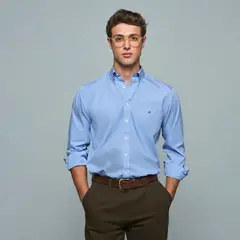SAVILLE ROW - Camisa Manga Corta Algodón Hombre