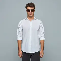 SAVILLE ROW - Camisa Manga Corta Algodón Hombre