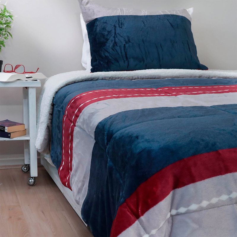 DORAL - Cubrecama Sherpa Flanel Doral