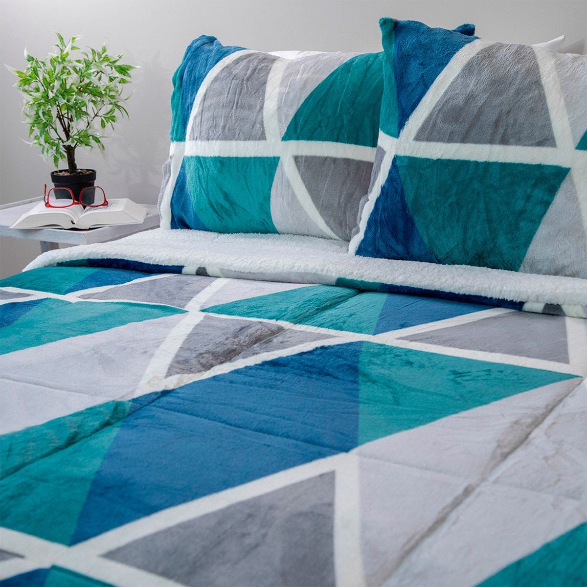 DORAL - Cubrecama Sherpa Flanel Doral