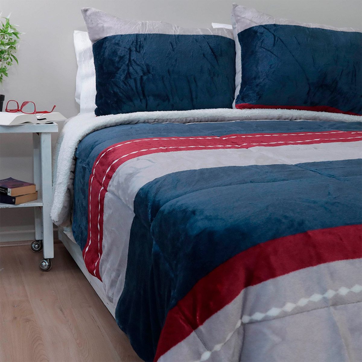 DORAL - Cubrecama Sherpa Flanel Doral