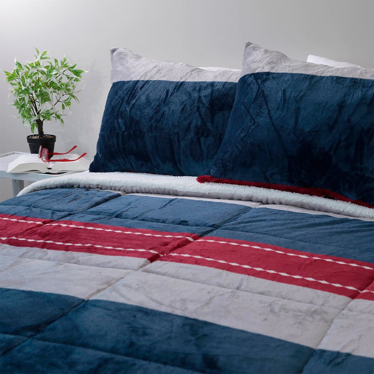 DORAL - Cubrecama Sherpa Flanel Doral