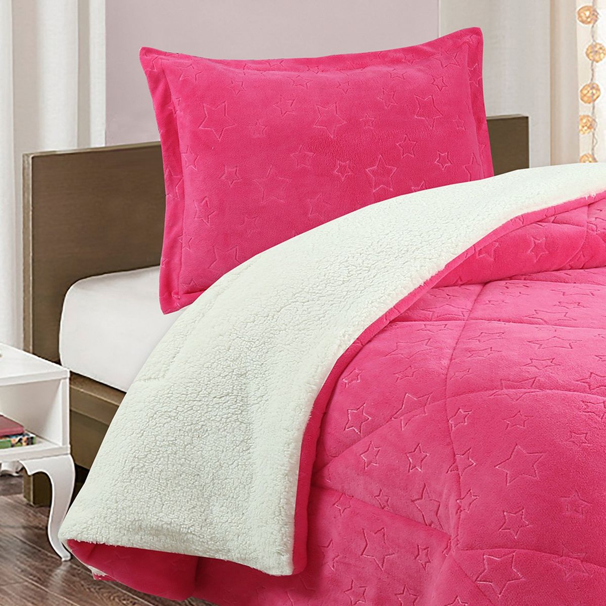 DORAL - Cubrecama Infantil Sherpa 1,5 Plazas Doral