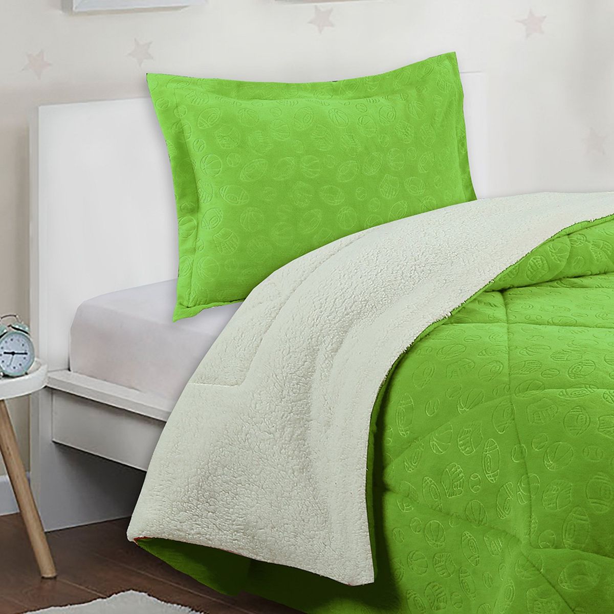 DORAL - Cubrecama Infantil Sherpa 1,5 Plazas Doral