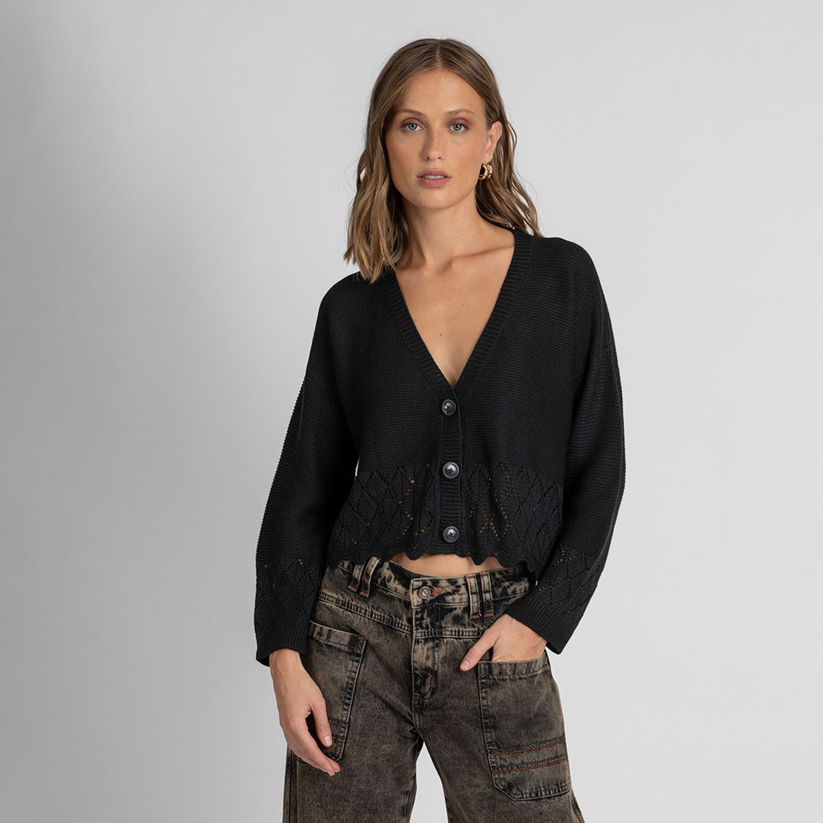 LOLITA POCKET - Chaleco Gina Negro Lolita Pocket