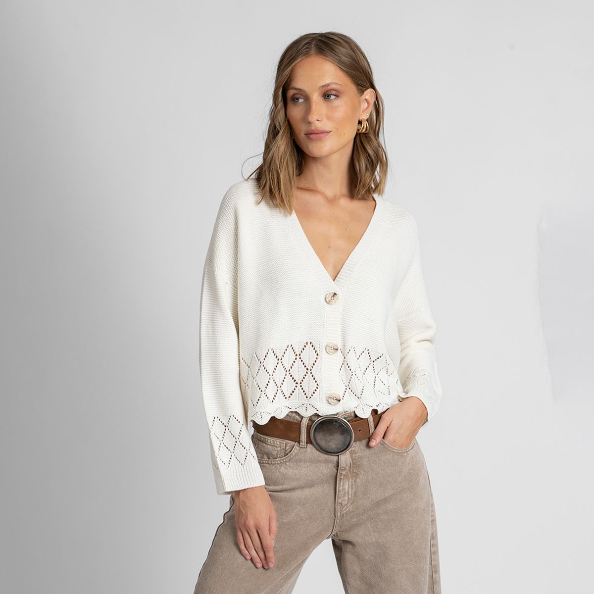 LOLITA POCKET - Chaleco Gina Crudo Lolita Pocket