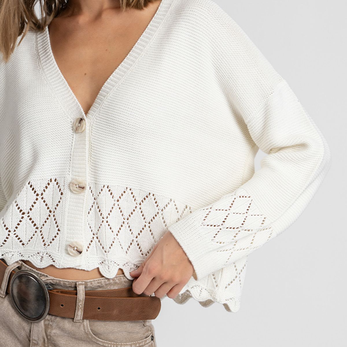 LOLITA POCKET - Chaleco Gina Crudo Lolita Pocket