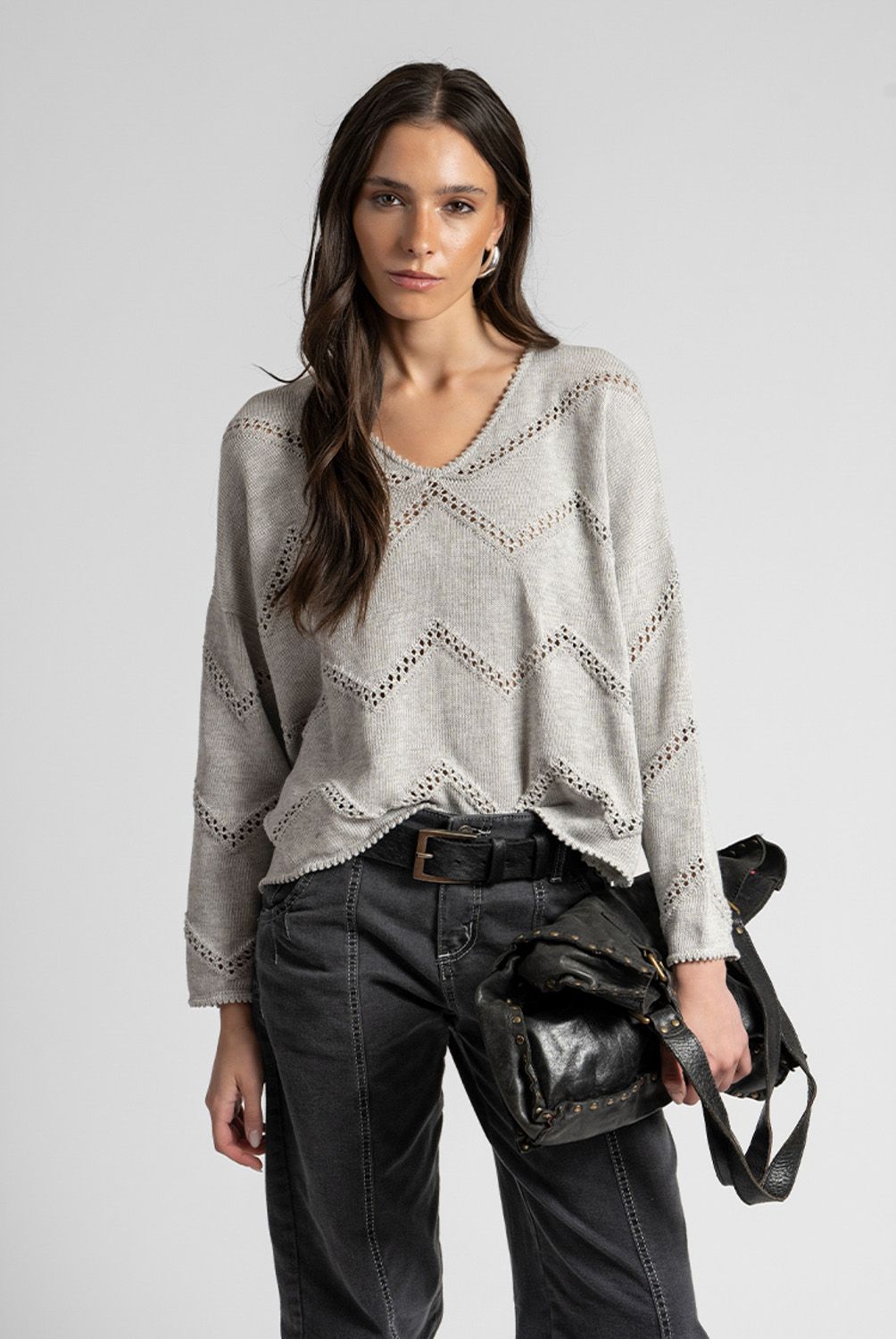 LOLITA POCKET - Chaleco Murcia Gris Claro Lolita Pocket