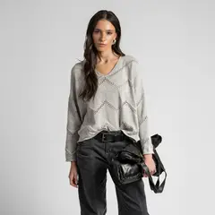 LOLITA POCKET - Chaleco Murcia Gris Claro