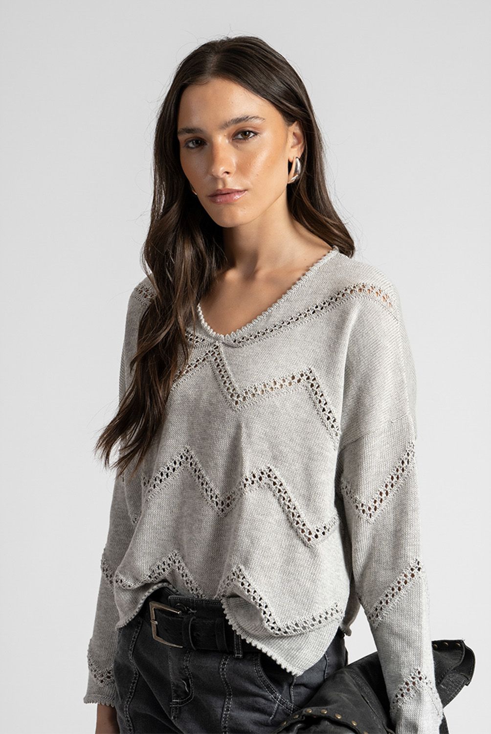 LOLITA POCKET - Chaleco Murcia Gris Claro Lolita Pocket