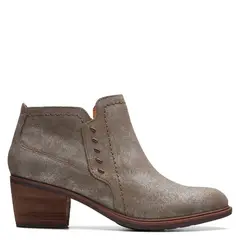 CLARKS - Botín Mujer Cuero Beige