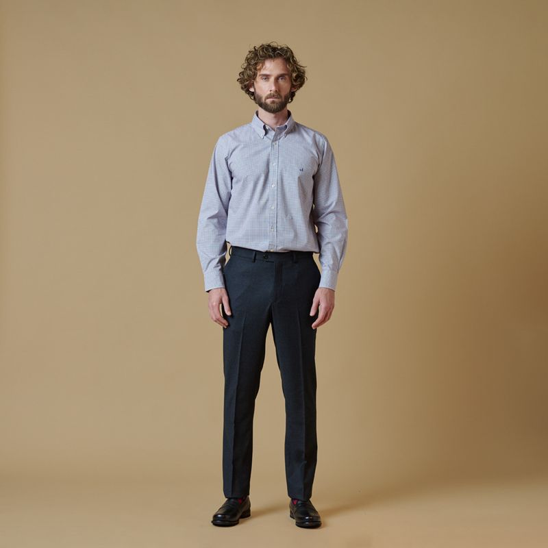 SAVILLE ROW - Pantalón Para Traje Formal Hombre Saville Row