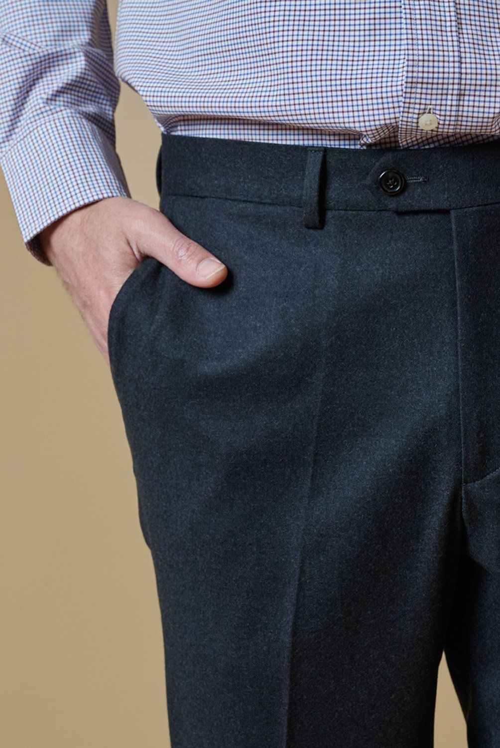 SAVILLE ROW - Pantalón Para Traje Formal Hombre Saville Row