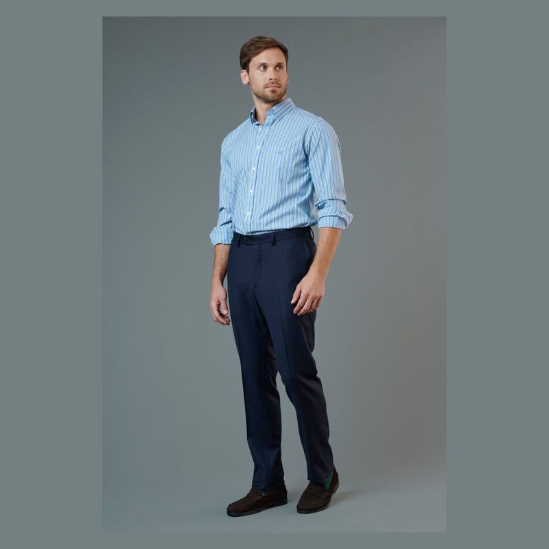SAVILLE ROW - Pantalón Para Traje Formal Hombre Saville Row