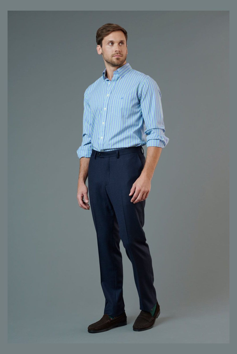 SAVILLE ROW - Pantalón Para Traje Formal Hombre Saville Row
