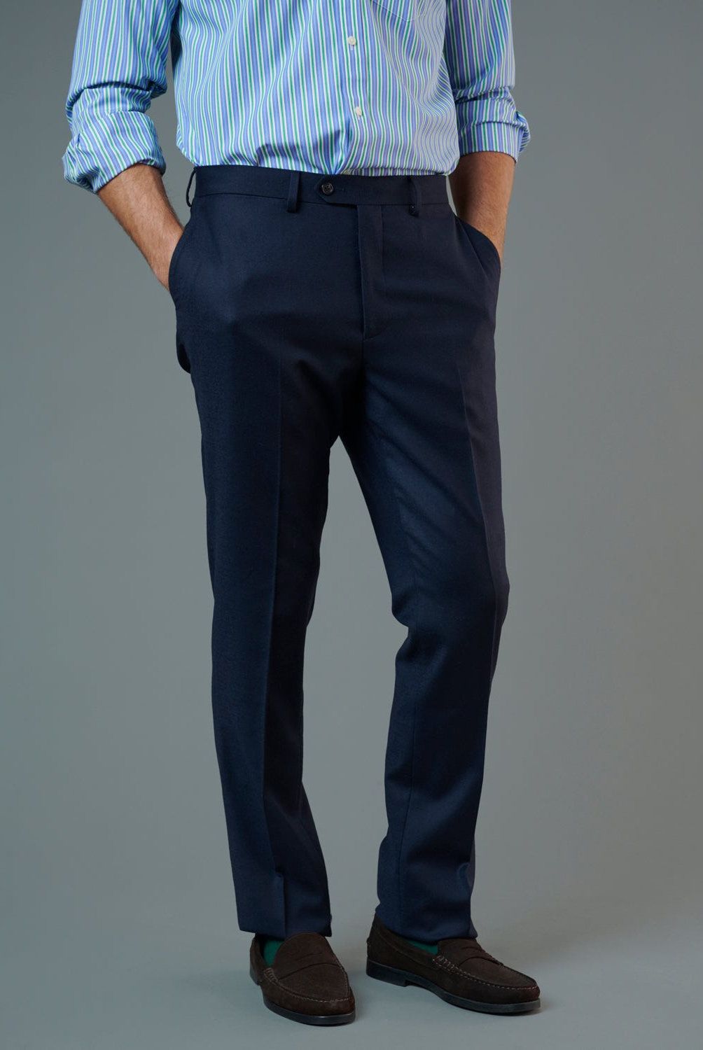 SAVILLE ROW - Pantalón Para Traje Formal Hombre Saville Row