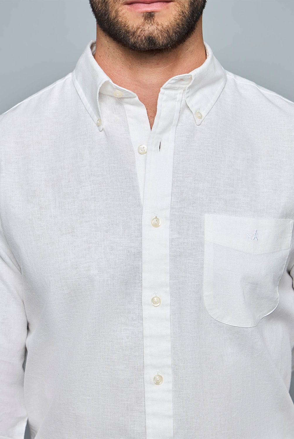 SAVILLE ROW - Camisa Manga Corta Lino Hombre Saville Row