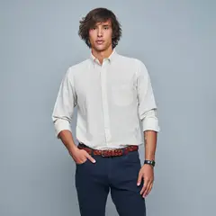SAVILLE ROW - Camisa Manga Corta Lino Hombre