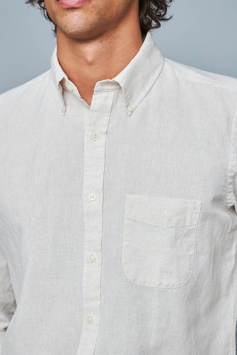 SAVILLE ROW - Camisa Manga Corta Lino Hombre Saville Row
