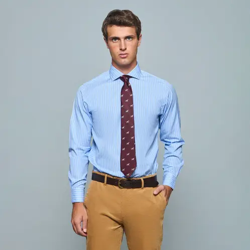 SAVILLE ROW - Camisa Manga Larga Algodón Hombre