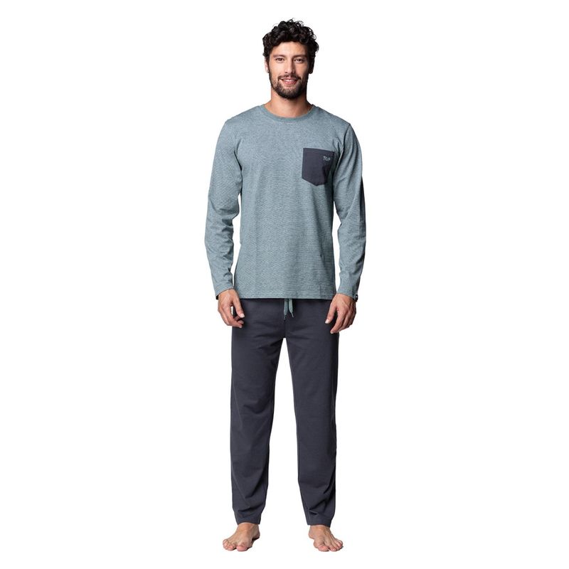 TOP - Conjunto Pijama Algodón Hombre Top