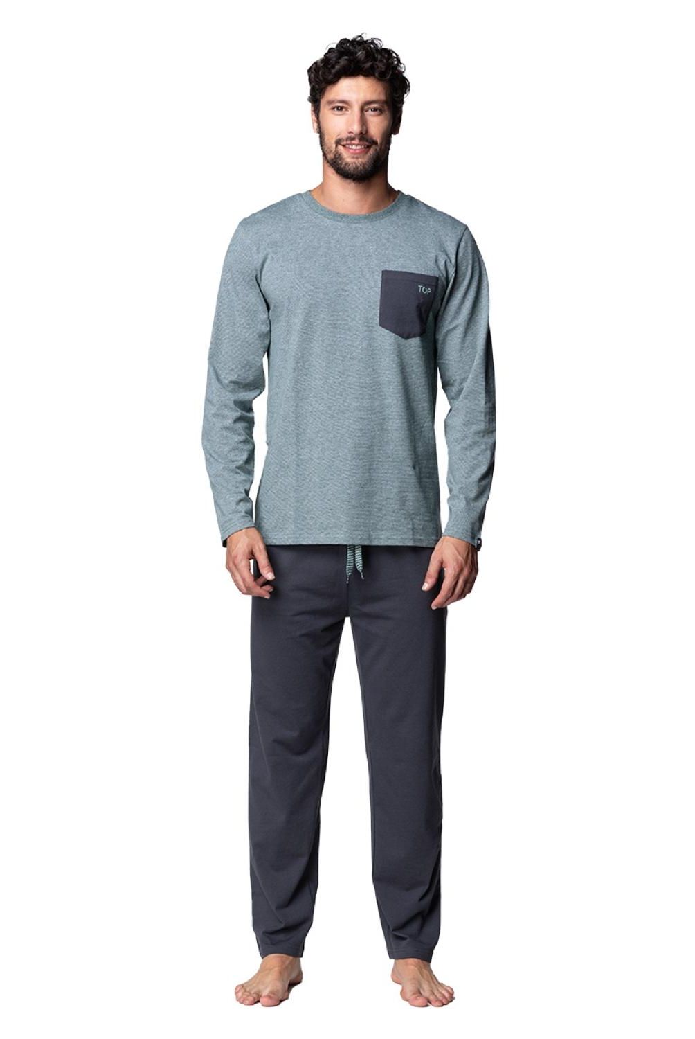TOP - Conjunto Pijama Algodón Hombre Top